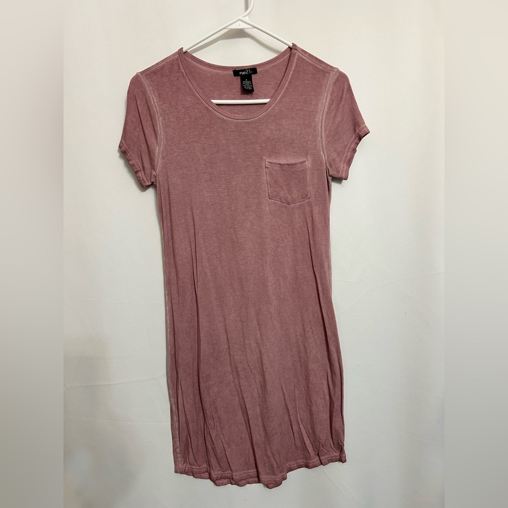 Maurices Pink Casual T-Shirt Dress